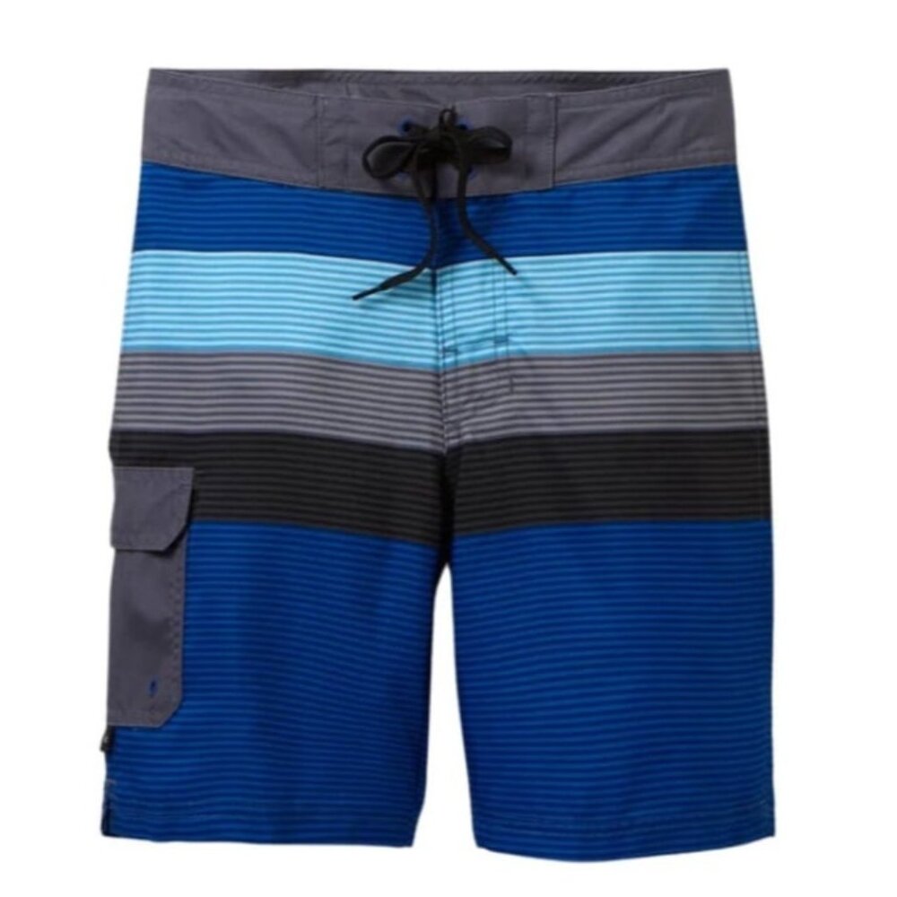 Art Class Boys Mesh Lined Tie Waist Swim Trunks-Size 10